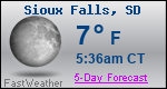 Weather Forecast for Sioux Falls, SD