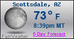 Weather Forecast for Scottsdale, AZ