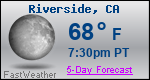 Weather Forecast for Riverside, CA