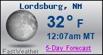 Weather Forecast for Lordsburg, NM