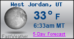 Weather Forecast for West Jordan, UT