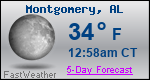 Weather Forecast for Montgomery, AL