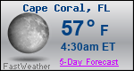 Weather Forecast for Cape Coral, FL