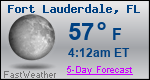 Weather Forecast for Fort Lauderdale, FL