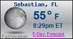 Weather Forecast for Sebastian, FL