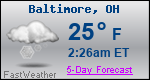 Weather Forecast for Baltimore, OH