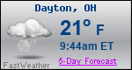 Weather Forecast for Dayton, OH