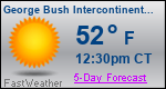 Weather Forecast for George Bush Intercontinental/Houston Airport, TX