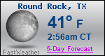 Weather Forecast for Round Rock, TX