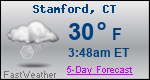 Weather Forecast for Stamford, CT