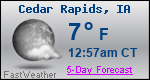 Weather Forecast for Cedar Rapids, IA