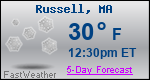 Weather Forecast for Russell, MA