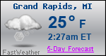 Weather Forecast for Grand Rapids, MI