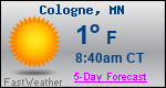 Weather Forecast for Cologne, MN