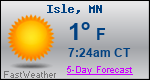 Weather Forecast for Isle, MN