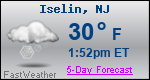 Weather Forecast for Iselin, NJ