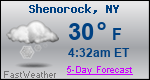 Weather Forecast for Shenorock, NY
