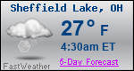 Weather Forecast for Sheffield Lake, OH