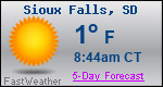 Weather Forecast for Sioux Falls, SD