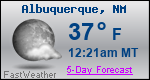 Weather Forecast for Albuquerque, NM