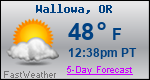 Weather Forecast for Wallowa, OR