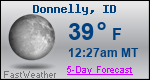 Weather Forecast for Donnelly, ID