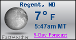 Weather Forecast for Regent, ND