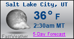 Weather Forecast for Salt Lake City, UT