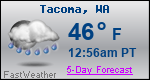 Weather Forecast for Tacoma, WA