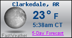 Weather Forecast for Clarkedale, AR