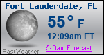 Weather Forecast for Fort Lauderdale, FL