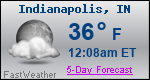 Weather Forecast for Indianapolis, IN