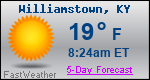 Weather Forecast for Williamstown, KY