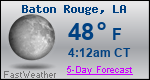 Weather Forecast for Baton Rouge, LA