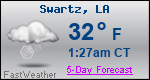 Weather Forecast for Swartz, LA