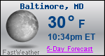 Weather Forecast for Baltimore, MD