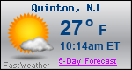 Weather Forecast for Quinton, NJ