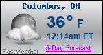 Weather Forecast for Columbus, OH