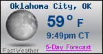 Weather Forecast for Oklahoma City, OK