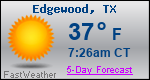 Weather Forecast for Edgewood, TX