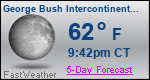 Weather Forecast for George Bush Intercontinental/Houston Airport, TX