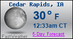 Weather Forecast for Cedar Rapids, IA