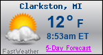 Weather Forecast for Clarkston, MI