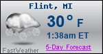 Weather Forecast for Flint, MI