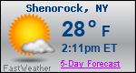 Weather Forecast for Shenorock, NY