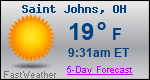 Weather Forecast for Saint Johns, OH