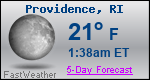 Weather Forecast for Providence, RI