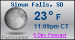 Weather Forecast for Sioux Falls, SD