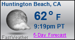 Weather Forecast for Huntington Beach, CA