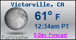 Weather Forecast for Victorville, CA